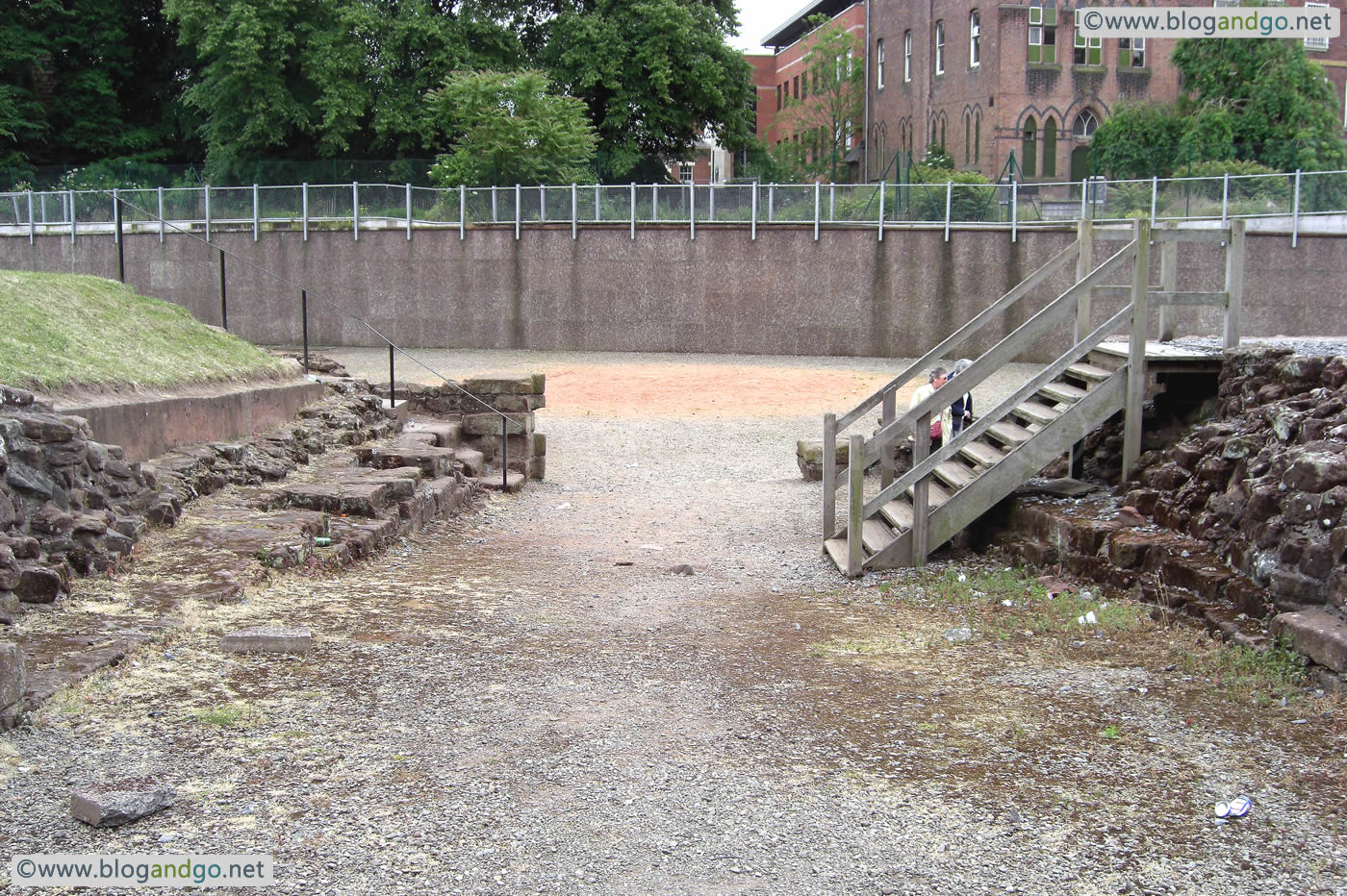 Chester - Roman Amphitheatre, from the North entrance